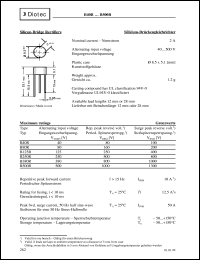 B380R datasheet: Silicon bridge rectifier B380R