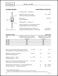BY296 datasheet: Fast silicon rectifier BY296
