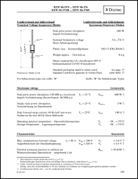 BZW06-5V8 datasheet: Transient voltage suppressor diode BZW06-5V8