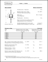 P1000A datasheet: Silicon rectifier P1000A