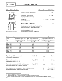 KBPC602 datasheet: Silicon bridge rectifier KBPC602