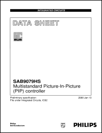 SAB9079HS datasheet: Multistandard Picture-In-Picture (PIP) controller SAB9079HS