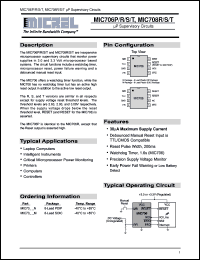 MIC708TM datasheet: MIC708R/S/T µP Supervisory Circuits MIC708TM