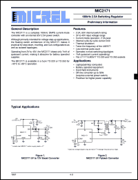 MIC2171BT datasheet: 100kHz 2.5A Switching Regulator MIC2171BT