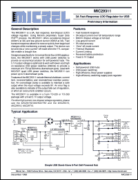 MIC29311-5.1BT datasheet: 3A Fast-Response LDO Regulator for USB MIC29311-5.1BT