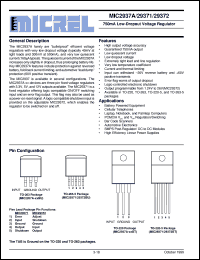 MIC29371-3.3BU datasheet: 750mA Low-Dropout Voltage Regulator MIC29371-3.3BU