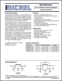 MIC39500-2.5BU datasheet: 5A Low-Voltage Low-Dropout Regulator MIC39500-2.5BU