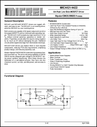 MIC4421CN datasheet: 9A-Peak Low-Side MOSFET Driver MIC4421CN