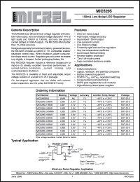 MIC5205 datasheet: 150mA Low-Noise LDO Regulator MIC5205