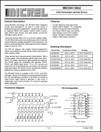 MIC5842BWM datasheet: 8-Bit Serial-Input Latched Drivers MIC5842BWM