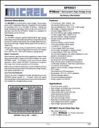 MIC8021-0001 datasheet: EZ-Analog™ Semicustom High-Voltage Array MIC8021-0001