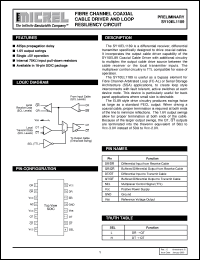 SY10EL1189 datasheet: FIBRE CHANNEL COAXIAL CABLE DRIVER AND LOOP RESILIENCY CIRCUIT SY10EL1189