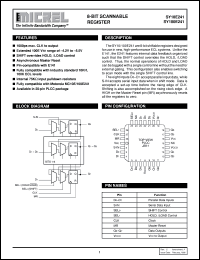 SY10E241 datasheet: 8-BIT SCANNABLE REGISTER SY10E241