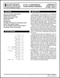 SY100E111AE datasheet: 5V/3.3V 1:9 DIFFERENTIAL CLOCK DRIVER (w/ENABLE) SY100E111AE