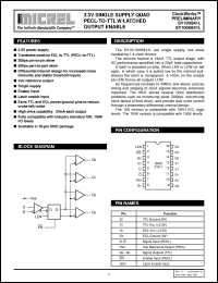 SY100H841L datasheet: 3.3V SINGLE SUPPLY quad PECL-to-TTL w/LATCHED output enable SY100H841L