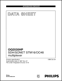 OQ2535WC/C4 datasheet: SDH/SONET STM16/OC48 multiplexer OQ2535WC/C4