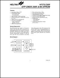 HT27LC020 datasheet: OTP CMOS 256Kx8-bit EPROM HT27LC020