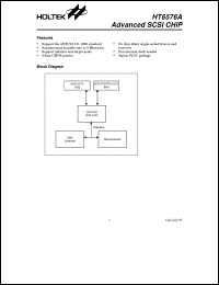 HT6576A datasheet: Advanced SCSI chip HT6576A