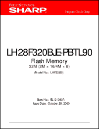 LH28F320BJE-PBTL90 datasheet: Flash memory 32M (2M x 16/4 x 8) LH28F320BJE-PBTL90
