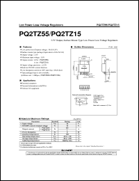 PQ2TZ55 datasheet: Low power-loss voltage regulator PQ2TZ55