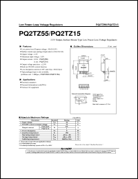 PQ2TZ15 datasheet: Low power-loss voltage regulator PQ2TZ15