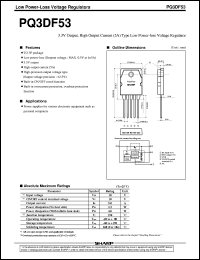 PQ3DF53 datasheet: Low power-loss voltage regulator PQ3DF53