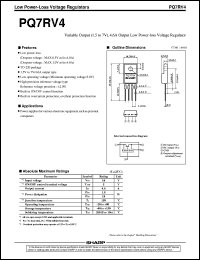 PQ7RV4 datasheet: Low power-loss voltage regulator PQ7RV4