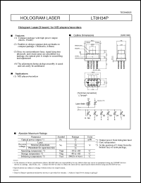 LT0H34P datasheet: Honogram laser LT0H34P