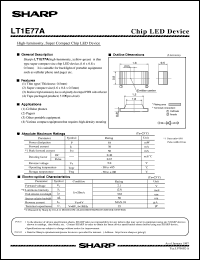 LT1E77A datasheet: Chip LED device LT1E77A