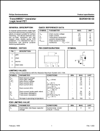 BUK98150-55 datasheet: TrenchMOS transistor Logic level FET BUK98150-55
