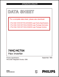 74HCT04N datasheet: Hex inverter 74HCT04N