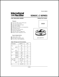 SD803C16S15C datasheet: Fast recovery diode SD803C16S15C