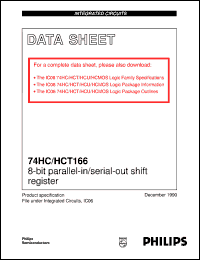 74HC166DB datasheet: 8-bit parallel-in/serial-out shift register 74HC166DB