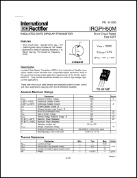 IRGPH50M datasheet: Insulated gate bipolar transistor IRGPH50M