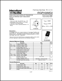 IRGPH30MD2 datasheet: Insulated gate bipolar transistor with ultrafast soft recovery diode IRGPH30MD2