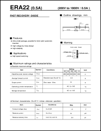 ERA22 datasheet: Fast recovery diode ERA22