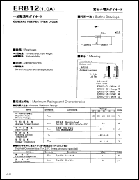 ERB12 datasheet: General use rectifier diode ERB12