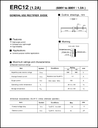 ERC12 datasheet: General use rectifier diode ERC12
