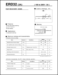 ERD32 datasheet: Fast recovery diode ERD32