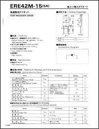 ERE42M-15 datasheet: Fast recovery diode ERE42M-15