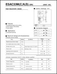 ESAC33M-C datasheet: Fast recovery diode ESAC33M-C