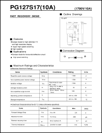 PG127S17 datasheet: Fast recovery diode PG127S17