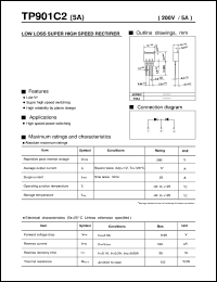 TP901C2 datasheet: low loss super high speed rectifier TP901C2