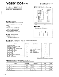 YG801C04 datasheet: Schottky barrier diode YG801C04