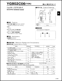 YG802C06 datasheet: Schottky barrier diode YG802C06