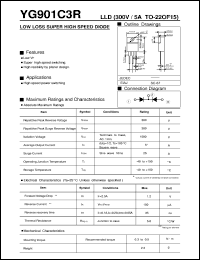 YG901C3R datasheet: Low loss super high speed diode YG901C3R