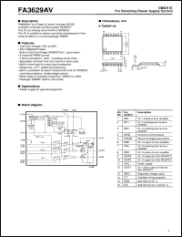 FA3629AV datasheet: CMOS IC for switching power supply control FA3629AV