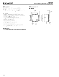 FA3675F datasheet: CMOS IC for switching power supply control FA3675F