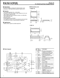 FA7611CE datasheet: Bipolar IC for switching power supply control FA7611CE