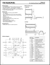 FA7622CP datasheet: Bipolar IC for switching power supply control FA7622CP